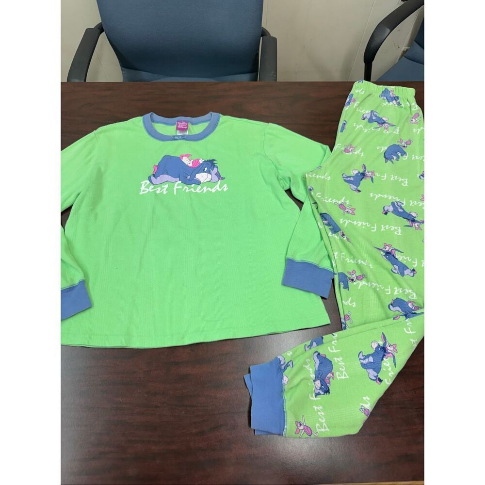 Disney Winnie The Pooh Eeyore and Piglet Pajama Set Size Medium